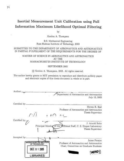 Inertial Measurement Unit Calibration using Full