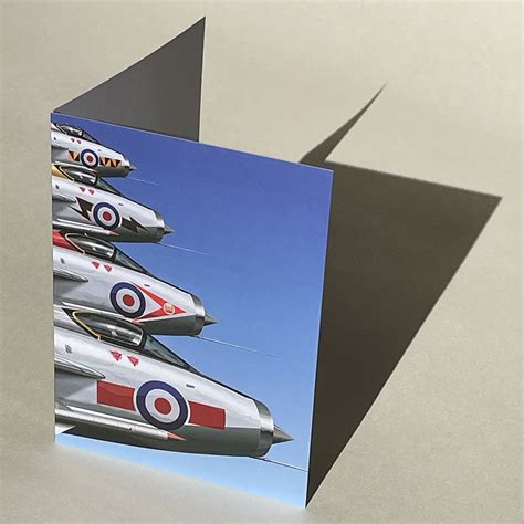 A6-Sized Greeting Card of the English Electric Fighter Jets, RAF ...