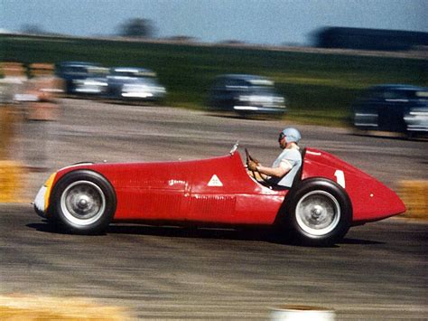 Alfa Romeo 158 at the hands of Juan Manuel Fangio, during the 1950 ...