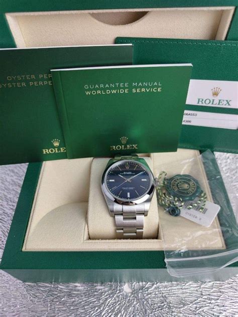 Rolex Oyster Perpetual Blue dial, Luxury, Watches on Carousell