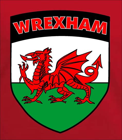 Wrexham FC Football Club Retro Style Red Football Soccer T-shirt All ...