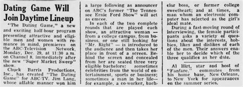 The '60s at 50: Monday, December 20, 1965: 'The Dating Game'