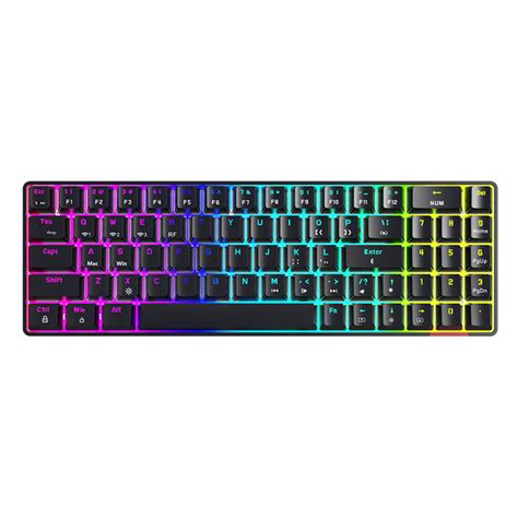 Ajazz AK692 Mechanical Keyboard 69 Keys ABS Translucent Keycaps Triple ...