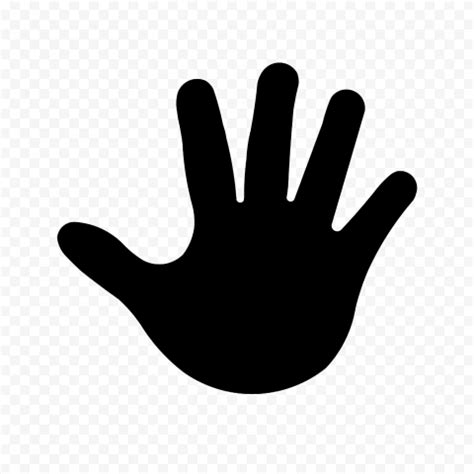 HD Black Baby Hand Print Silhouette PNG | Citypng