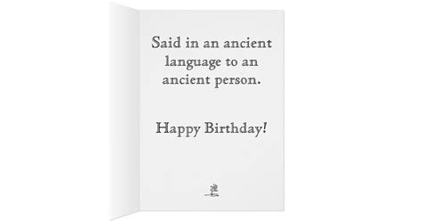 Happy Birthday...in Latin! Card | Zazzle