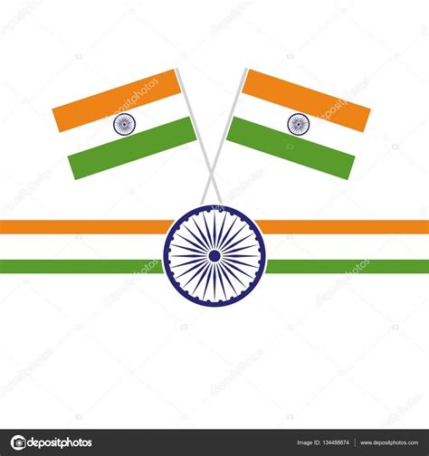 India flag logo | India national flag logo — Stock Vector © ibrandify #134488674