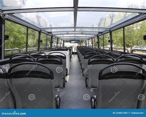 Interior of Double Decker Bus Stock Image - Image of traffic, seat ...