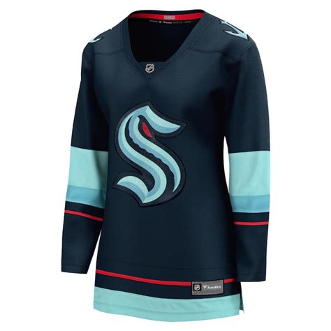 Seattle Kraken Fanatics Breakaway Womens Blank Home Jersey – Seattle Hockey Team Store