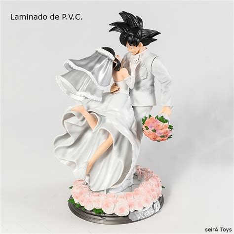 Figuras De Goku Y Milk, Boda. Dragon Ball. 31 Cms. Anime. | Envío gratis