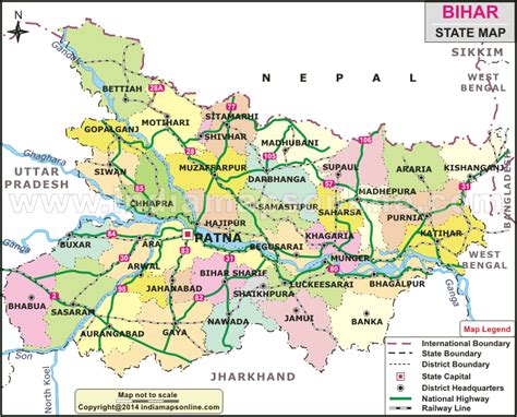 Where Is Bihar In India Political Map - Map of world