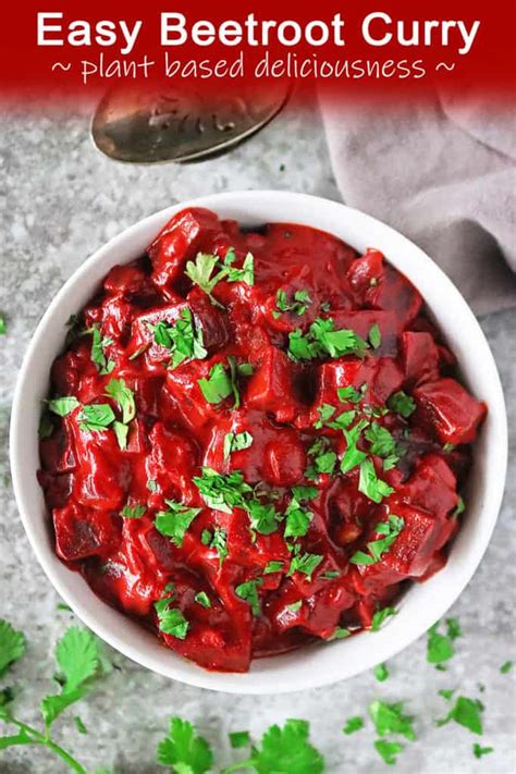 Easy Beetroot Curry (a dairy-free recipe)