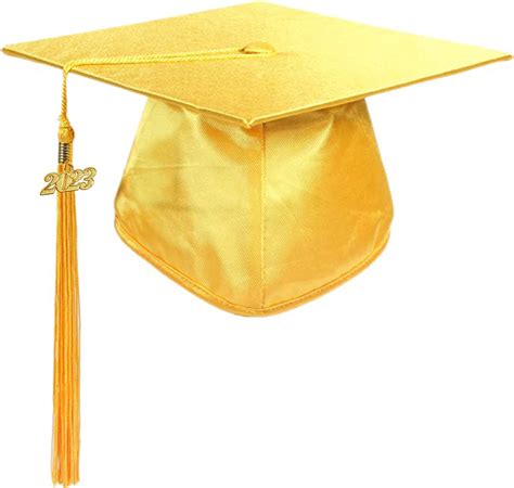 Shiny Gold Graduation Cap and Tassel | Cap and Gown Direct