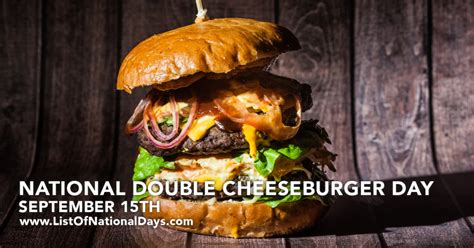 National Double Cheeseburger Day 2024 Deals In Mumbai - Cary Marthe