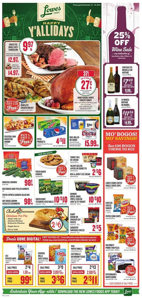 Lowes Foods - Holiday Ad 2019 Current weekly ad 11/13 - 11/19/2019 ...