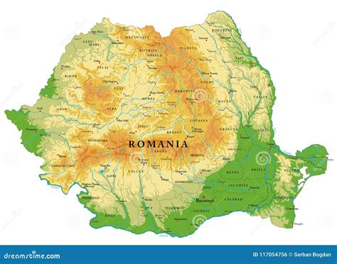 3D Map Of Romania Cartoon Vector | CartoonDealer.com #7722357