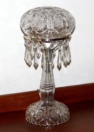 Antique American Brilliant Cut Crystal Table Lamp, Mushroo… | Flickr