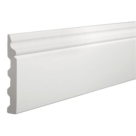 AZEK 5.25-in x 12-ft Interior/Exterior Prefinished Pvc Base Cap ...