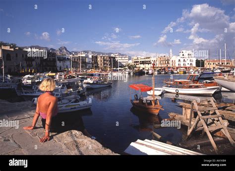 NORTH CYPRUS Kyrenia harbour Stock Photo - Alamy