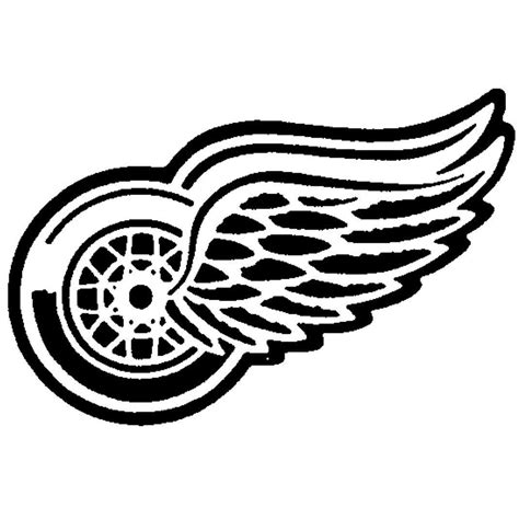 Detroit Red Wings Logo Black And White