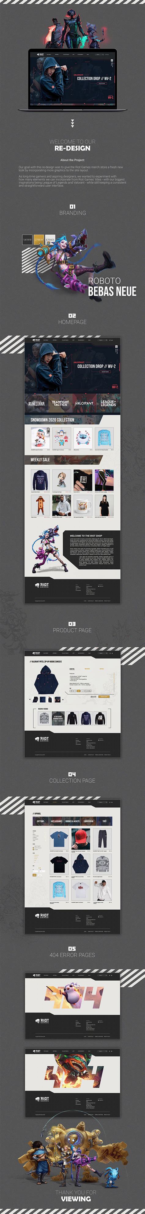 Riot Games Merch Store Re-design :: Behance