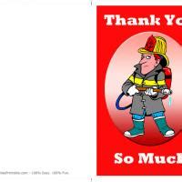 Firefighter Thank You Card