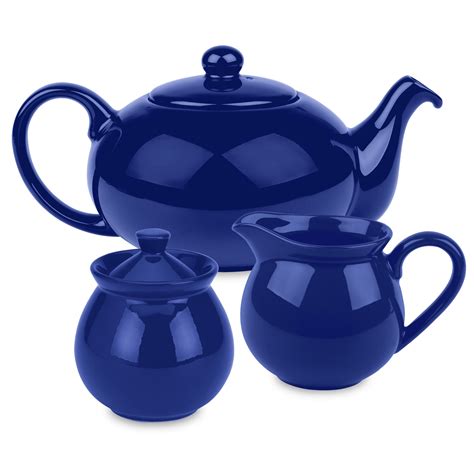 Waechtersbach Royal Blue Tea Set (Tea Set) (Porcelain) | Tea pots, Tea pot set, Ceramic tea set