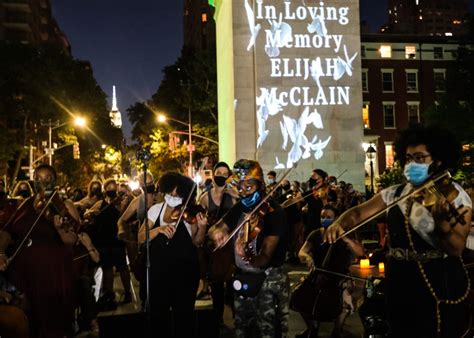 NYC protesters perform violin vigil for Elijah McClain