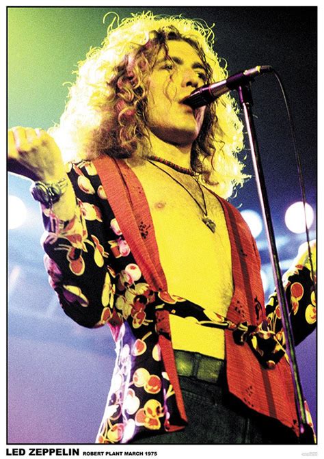 Led Zeppelin- Robert Plant 1975 (Color) poster