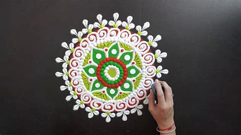 Sanskar Bharti Rangoli Easy || Beautiful Sanskar Rangoli Design For Diwali || Easy Diwali ...