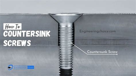 What Is Countersunk Screw & How To Countersink?