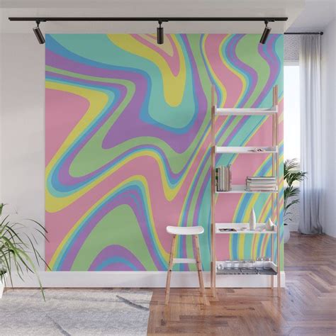 Bold Holo Pop Marble Waves Wall Mural by Pretty Pixel | Wall murals bedroom, Wall murals, Wall ...