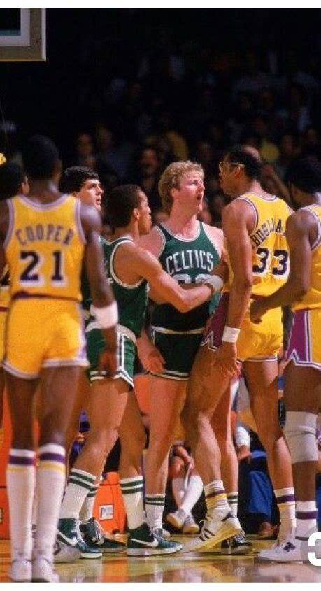 Larry Bird, Dennis Johnson and Michael Cooper and Kareem Abdul Jabbar ...