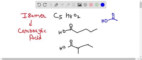 SOLVED: Draw all constitutional isomers of C5H8O2 that are carboxylic acids