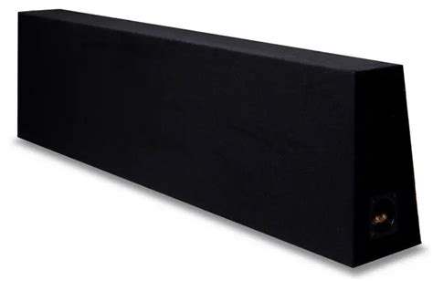 Dual 12" Subwoofer Regular Standard Cab Truck Sub Box Enclosure 5/8" MDF - Black | TRUCK492X12