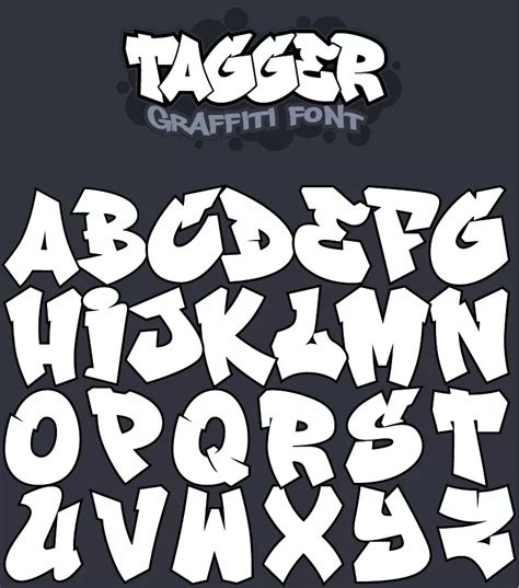 Fonts Alphabet Graffiti