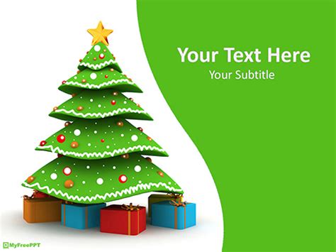 Free 3d Christmas Tree PowerPoint Template - Download Free PowerPoint PPT