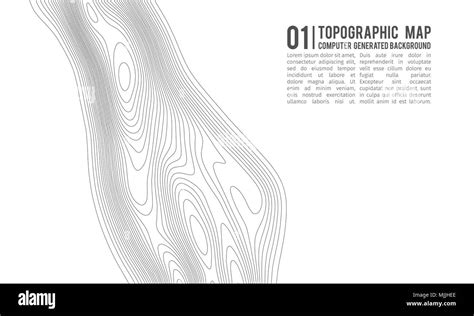 Topographic map contour background. Topo map with elevation. Contour map vector. Geographic ...