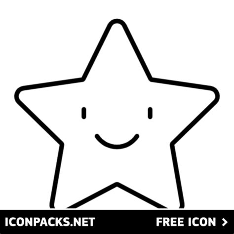 Smiling Black Star Emoji - Free PNG & SVG