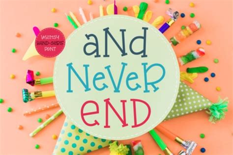 And Never End Font DOWNLOAD #font #fonts #typography #typeface #webDesign