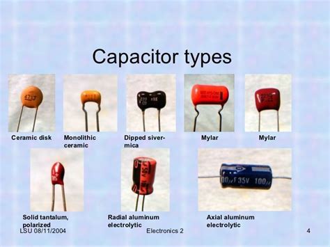 capacitor types - Google Search | Electronic circuit projects, Simple electronic circuits ...