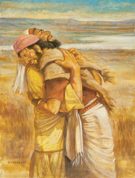 Esau and Jacob Embracing