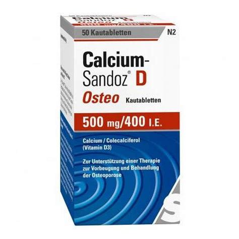 Calcium Sandoz D Osteo chewable tablets, 120 – ApoZona