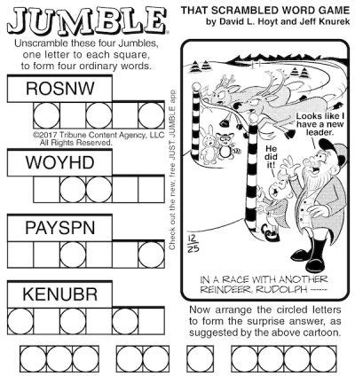 Jumble for Kids and Adults: Fictional Fun | BOOMER Magazine