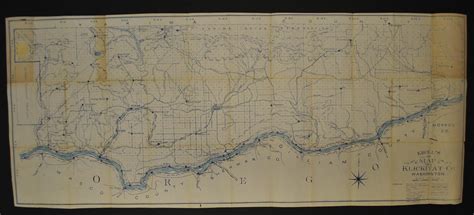 Klickitat County, Washington circa 1920’s - Kroll Antique Maps