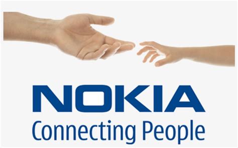 Nokia With Hands Connecting People Png - Nokia Connecting People Logo Transparent PNG - 1024x513 ...