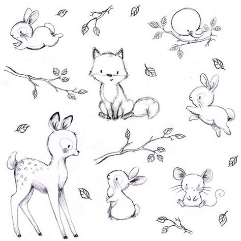 50+ cute animal line drawing Tutorials and tips for beginners