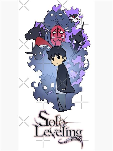 "Solo Leveling | Sung Jin-Woo with Shadow Army | " Canvas Print by ...