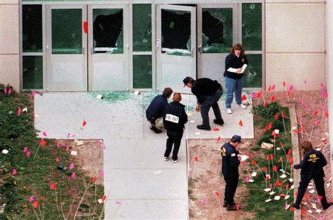 Damages done during the Columbine High School shootings