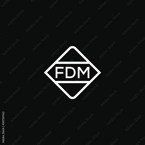 Vecteur Stock FDM letter design for logo and icon.FDM monogram logo ...