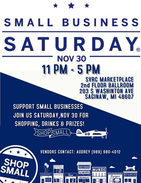 Plantilla de Copy of SMALL BUSINESS SATURDAY FLYER | PosterMyWall